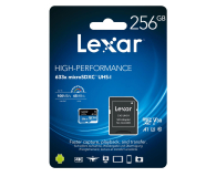 LEXAR microSDXC 256GB 633x 100/45MB/s CL10 adapter - 603806 - zdjęcie 3